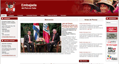 Desktop Screenshot of embaperu.org
