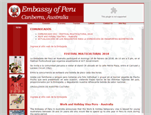 Tablet Screenshot of embaperu.org.au